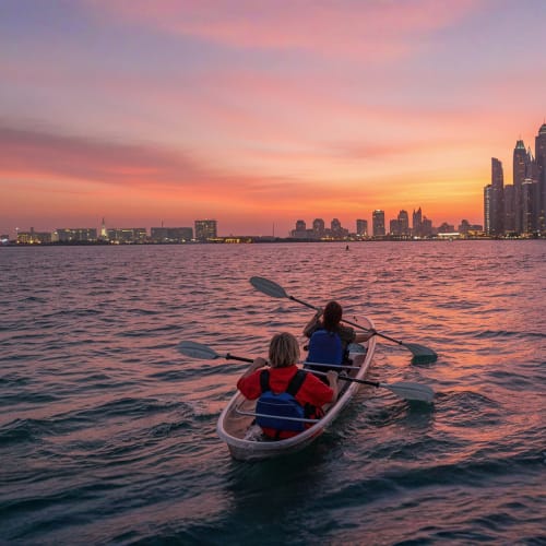 Clear Kayaking Experience in Dubai.