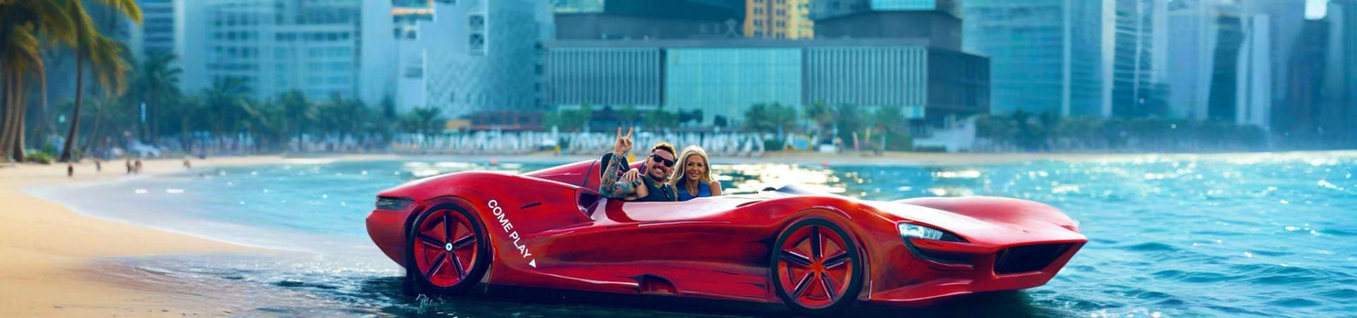 Abu Dhabi Corniche rental jet car