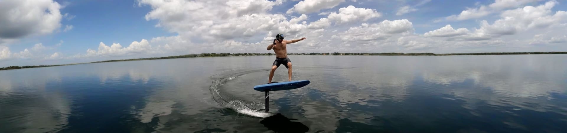 E foil ride in Abu Dhabi