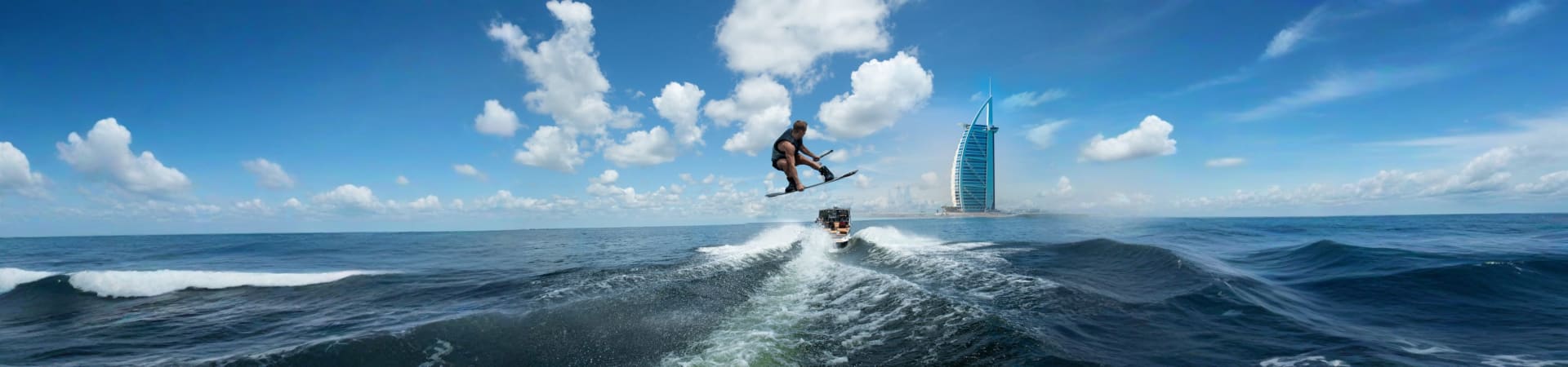 Wake Boarding Ride in Abu Dhabi